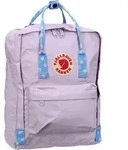 FJ&Auml;LLR&Auml;VEN Kanken Pastel Lavender-Confetti Pattern - Rosa/Hellblau