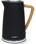 Nedis Wasserkocher - 1.7 l - Soft-Touch - Schwarz - Um 360 Grad drehbar - Verdecktes