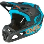 O'NEAL Fullface Helm SL1 Strike , Schwarz Teal, L - Blau