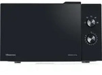 Hisense H23MOBP2H4, Arbeitsplatte, Solo-Mikrowelle, 23 l, 800 W, Drehregler, Schwarz