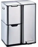 K&uuml;chenm&uuml;lleimer F&uuml;r M&uuml;lltrennung HAJA 60l - Silber