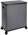 SVITA SR2X30 Sensorm&uuml;lleimer Abfalleimer 2fach 60l inkl. Inneneimer R&auml;der Grau -