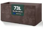 XL Pflanzkasten &bdquo;Millennium&ldquo; 78x39x39 cm &ndash; 73L Volumen &ndash; Braun &ndash;