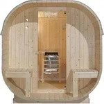 HOME DELUXE - Outdoor Sauna CUBE DELUXE - L - Ma&szlig;e: ca. 220 cm x 185 cm x 194 cm,