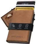Gentlemen's&reg; Cardholder - Kreditkartenetui mit M&uuml;nzfach & RFID-Schutz - Geldbeutel