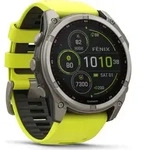 Garmin - 010-02907-21 - Smartwatch - Fenix 8 Sapphire Solar - Silikonarmband gelb