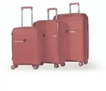 Hoffmanns Hartschalenkofferset 3-teilig in Rosegold - 360&deg; Rollen &...