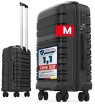 Handgep&auml;ck Koffer 54x37x20 cm &ndash; Kabinentrolley Hartschale leicht mit 4 Rollen,