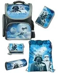 Schulranzen 1. Klasse f&uuml;r Jungen und M&auml;dchen in Blau mit Star Wars Classic Motiv 5