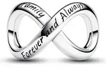 Infinity Charm Forever and Always aus 925er Silber von PANDORA - Silber