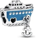 Pandora 792198C01 Charm Damen Ankerndes Kreuzfahrtschiff Blau Sterling-Silber -