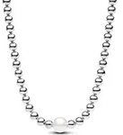 Pandora Behandelte S&uuml;&szlig;wasserzuchtperle & Kugeln Collier-Halskette 393176C01-45