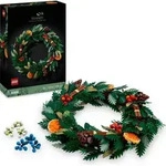 LEGO Icons Weihnachtskranz, Winterdeko zum Aufh&auml;ngen, weihnachtlicher Tischschmuck,