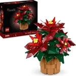 LEGO Icons Weihnachtsstern, Bauset f&uuml;r Erwachsene, Pflanzendeko aus der Botanik