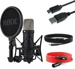 Rode NT1 5th Generation Mikrofon Schwarz + USB-Kabel - Schwarz