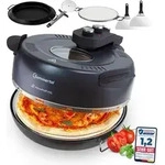 Sommertal PizzaProfi XXL Pizzaofen mit 39cm Steinplatte &ndash; Pizza Ofen elektrisch,