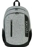 neoxx Schulrucksack mit Laptopfach Flow School Backpack Wool The World hellgrau -
