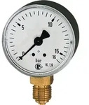 Riegler Manometer stehend 63mm 0-10bar G1/4