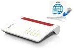 AVM FRITZ!Box 4050 (Wi-Fi 6 Mesh Router, bis zu 2.400 MBit/s (5 GHz) & 600 MBit/s