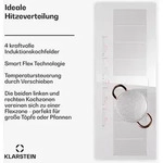 Klarstein Induktionskochfeld 4 Platten, 90cm Glaskeramik-Induktionskochfeld mit...