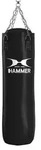 HAMMER Boxsack Black Kick, 150 cm, Kunstleder, 40 kg, doppelt verst&auml;rkte N&auml;hte -