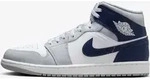 Air Jordan 1 Mid Wolf Grey Midnight Navy - EU: 46 - Grau - 46