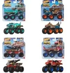 Hot Wheels Monster Trucks Big Rigs, Die-Cast-Spielzeugtruck im Ma&szlig;stab 1:64 mit 6