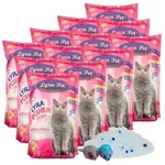 12 x 5 Liter Lyra Pet&reg; Lyra Power Silica Silikat Katzenstreu + 2 M&auml;use - Blau