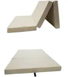 Faltmatratze Klappmatratze klappbar G&auml;stematratze Reisematratze 80x200 beige - Beige