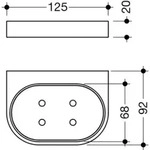HEWI 800.02.11041 S.-Schale Kst. m. Halter Sys 800,