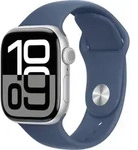 Apple Watch 10 46mm GPS Alu Sport M/L silber/denim - Silber