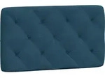vidaXL Kopfteil-Kissen Blau 80 cm Samt - Blau