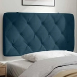 vidaXL Kopfteil-Kissen Blau 100 cm Samt - Blau