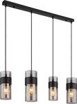 Globo Lighting H&auml;ngeleuchte Metall schwarz matt, 4x E27