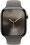 Apple Watch S10 Cell/42mm/Natural/Sport Band/Stone Grey/-S/M - Grau