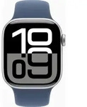 Apple Watch S10 Cell/46mm/Silver/Sport Band/Denim/-S/M