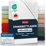 Blumtal Spannbettlaken 140x200 cm &ndash; Atmungsaktives Mikrofaser Bettlaken in...