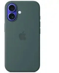 Apple iPhone 16 Silikon Case mit MagSafe &ndash; Seegr&uuml;n, Cover, Apple, iPhone 16,...