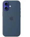 iPhone 16 Silicone Case with MagSafe - Denim - Blau
