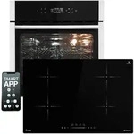 Autarkes Herdset: 60cm Einbaubackofen EB8313HC + 77cm Induktionskochfeld IH87704RL 