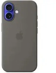 iPhone 16 Silicone Case with MagSafe - Stone Gray - Grau