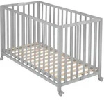 roba Klappbett Fold Up 60 x 120 - Klappbares Babybett aus Holz - 2-fach