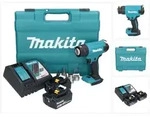 Makita DHG 181 RTK Akku Hei&szlig;luftgebl&auml;se 18 V 150 - 550&deg;C + 2x Akku 5,0 Ah +