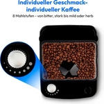 MEDION Kaffeemaschine mit Mahlwerk und Thermoskanne (1 Liter, max. 8 Tassen, 8