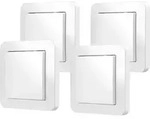 Wandschalter f&uuml;r smarte Aktoren 4er-Set (wei&szlig;, 4 St&uuml;ck) - Wei&szlig;