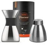 Asobu - Pour Over Filterkaffeebereiter Silber Schwarz - Schwarz/Silber