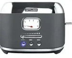 Muse MS-120 DG, 2 Scheibe(n), Grau, Edelstahl, Tasten, Niveau, 1000 W, 220 - 240 V -