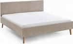 Polsterbett Kreta | Flausch | taupe | 180 x 200 cm - Taupe