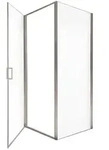 HOME DELUXE Duschkabine LIVIA Chrom - 90 x 195 cm ESG & Aluminiumrahmen 