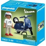 PLAYMOBIL Cars 71622 1969 Vespa 150 Sprint Veloce, Blau - Bunt